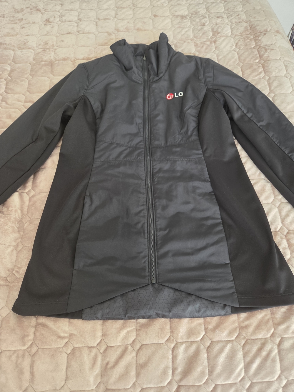 LG Black Zip-Front Women's Jacket